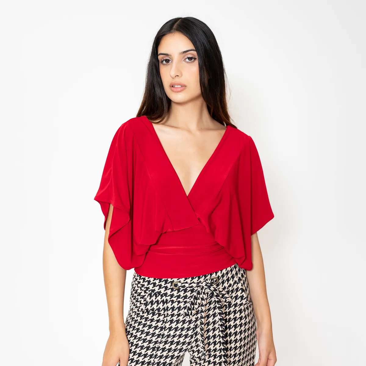 NATALIA SEGUEL - Polera Megan Rojo Natalia Seguel