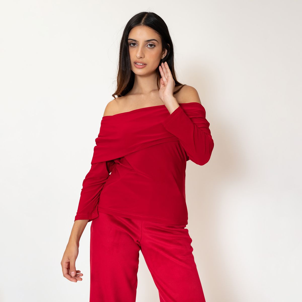 NATALIA SEGUEL - Polera Ester Rojo Natalia Seguel