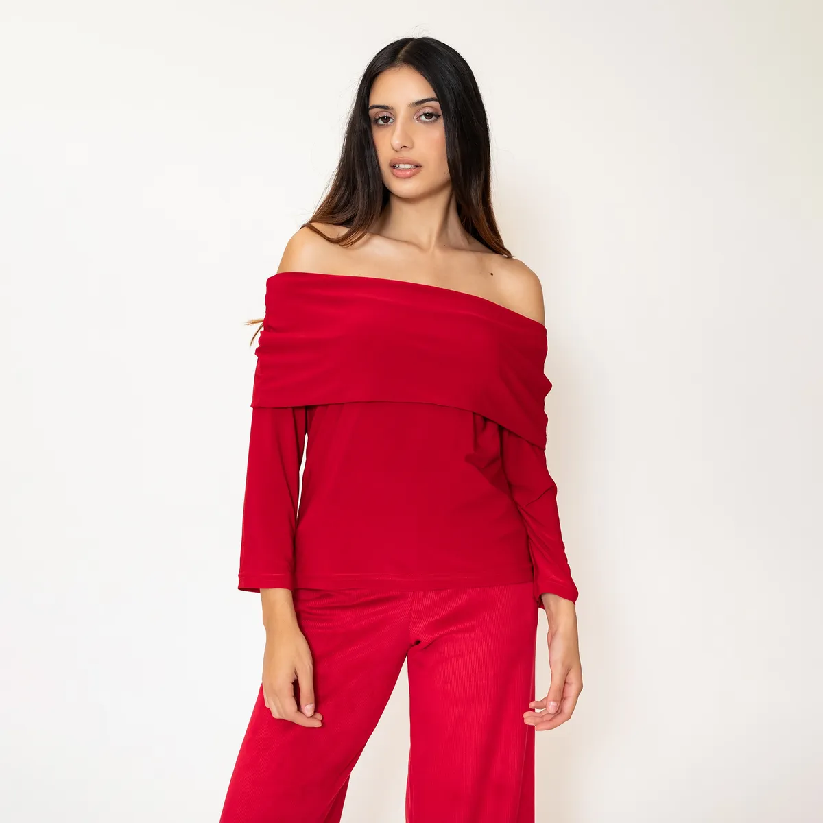 NATALIA SEGUEL - Polera Ester Rojo Natalia Seguel