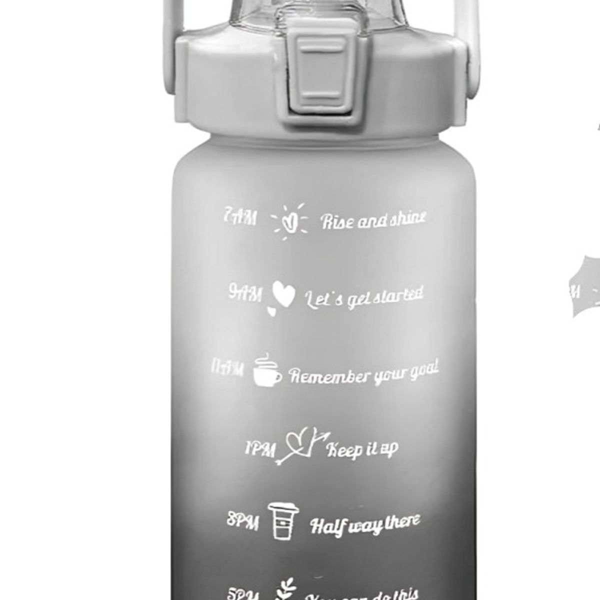 OEM - Pack 2 Botellas Agua Motivacionales De 2 Litros Y 900 Ml