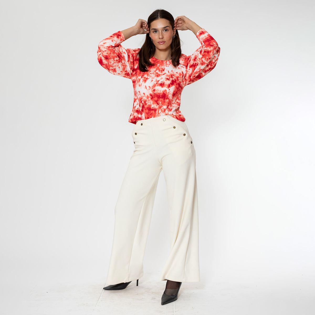 NATALIA SEGUEL - Polera Abril Tiedye Coral Natalia Seguel