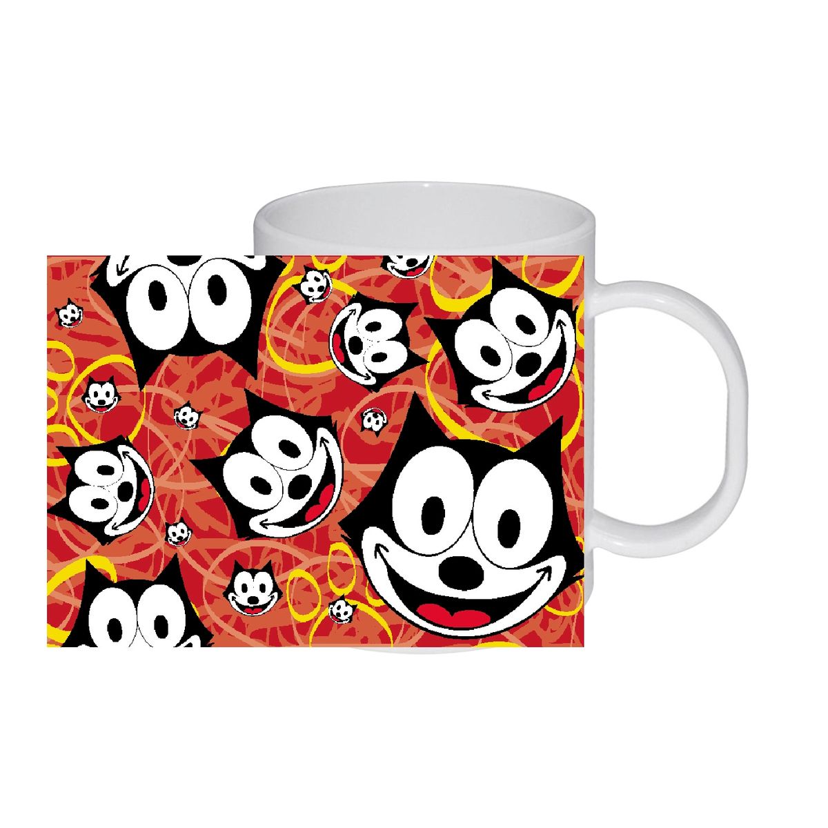 ORCA - Tazón Mug GATO FELIX SERIES COMIC VINTAGE FELIX THE CAT   Natural