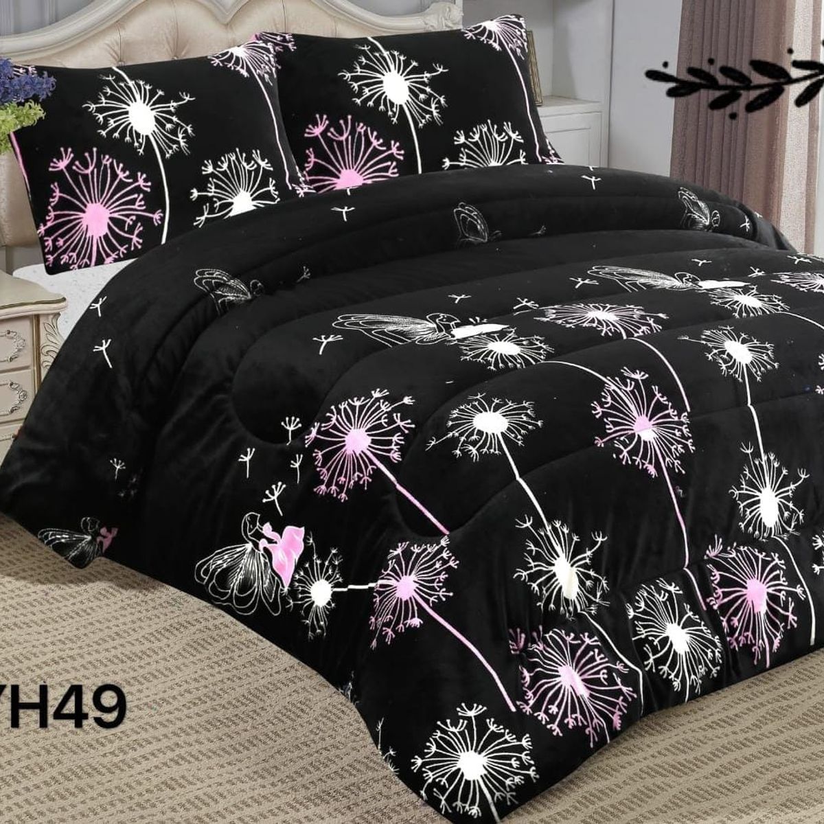 GENERICO - Cobertor  invierno plush  polar con chiporro 2plazas estampado