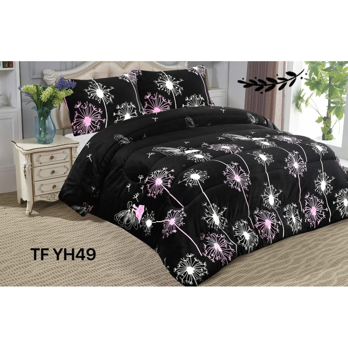 GENERICO - Cobertor  invierno plush  polar con chiporro 2plazas estampado