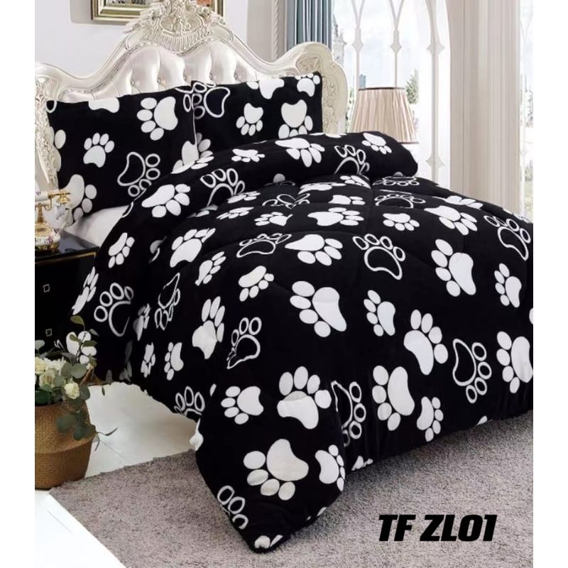 GENERICO - Cobertor  invierno plush  polar con chiporro 2plazas estampado