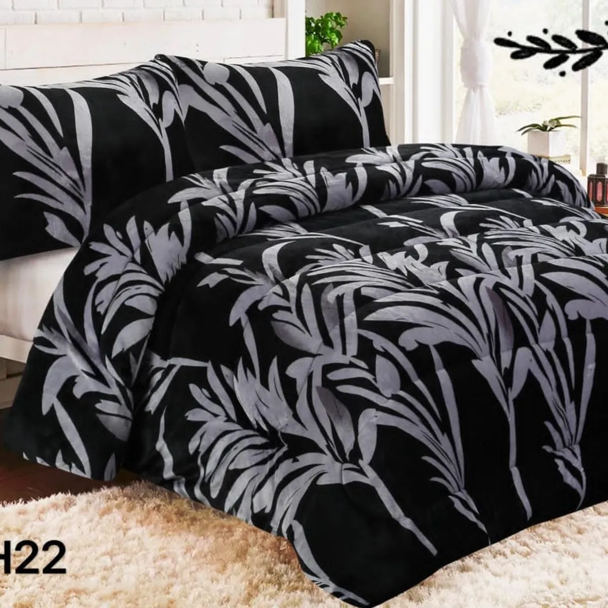 GENERICO - Cobertor  invierno plush  polar con chiporro 2plazas estampado