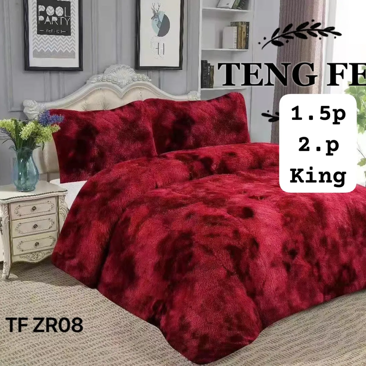 GENERICO - Cobertor  invierno peludo con chiporro 1.5p