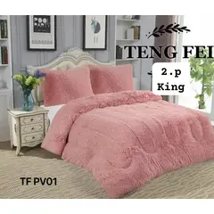 GENERICO - Cobertor invierno peludo con chiporro 2 plazas