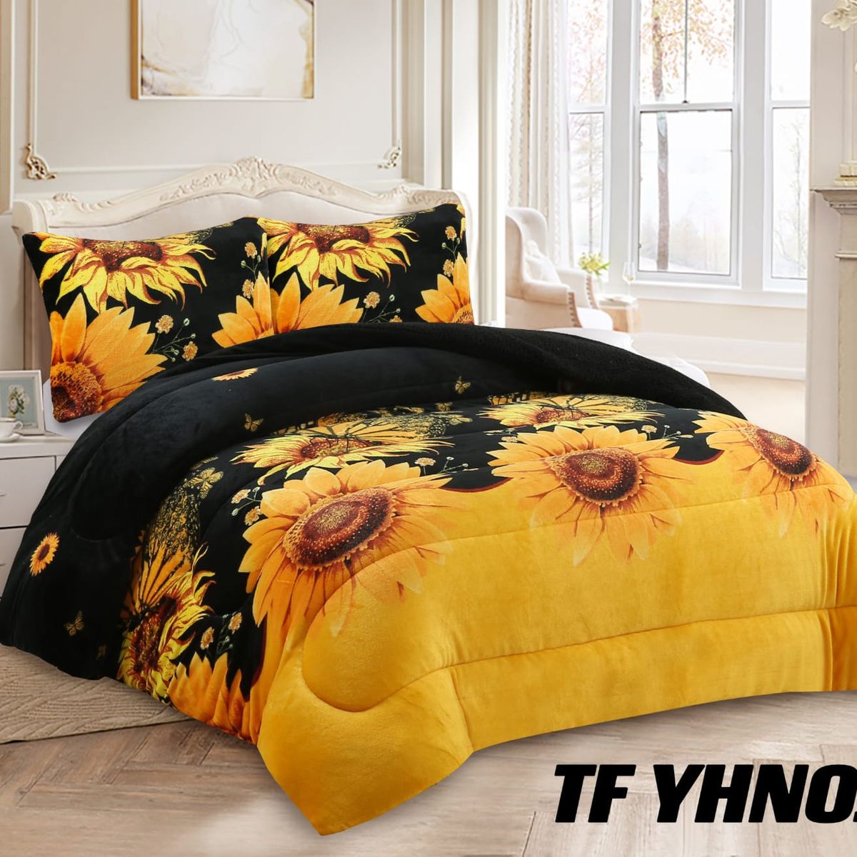 GENERICO - Cobertor  invierno plush  con chiporro 2 plazas estampado