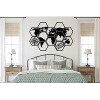 Cuadros Decorativos Mapamundi Doce Partes En Madera Mdf