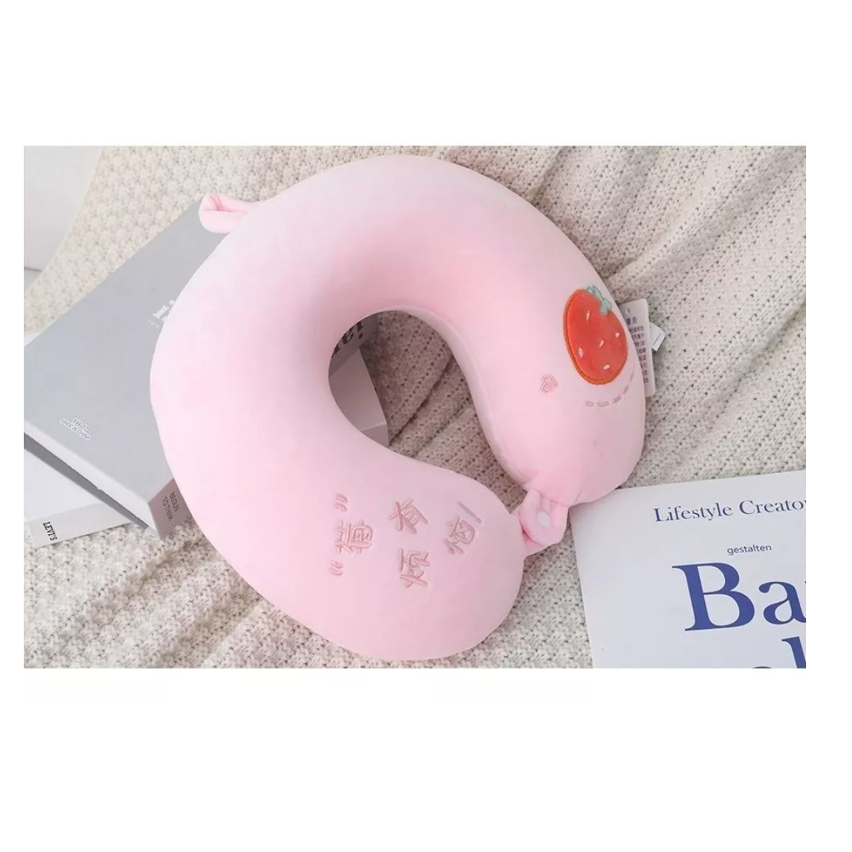 GENERICO - Almohada Cojín Cuello Cervical Viaje Auto Hogar Avión-ilahui