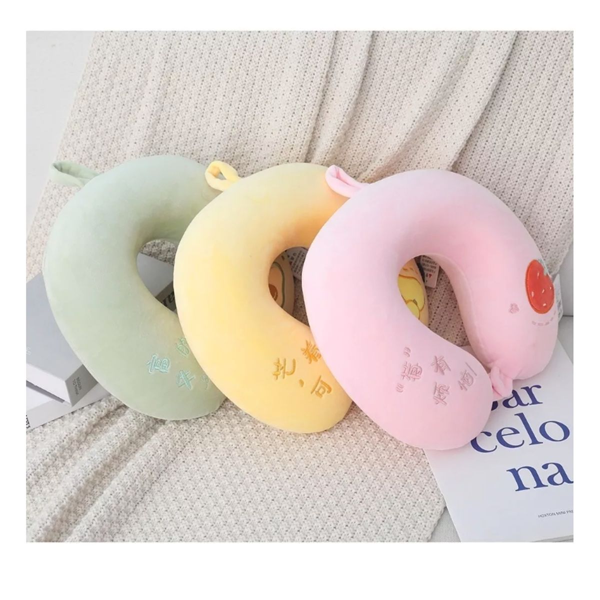 GENERICO - Almohada Cojín Cuello Cervical Viaje Auto Hogar Avión-ilahui