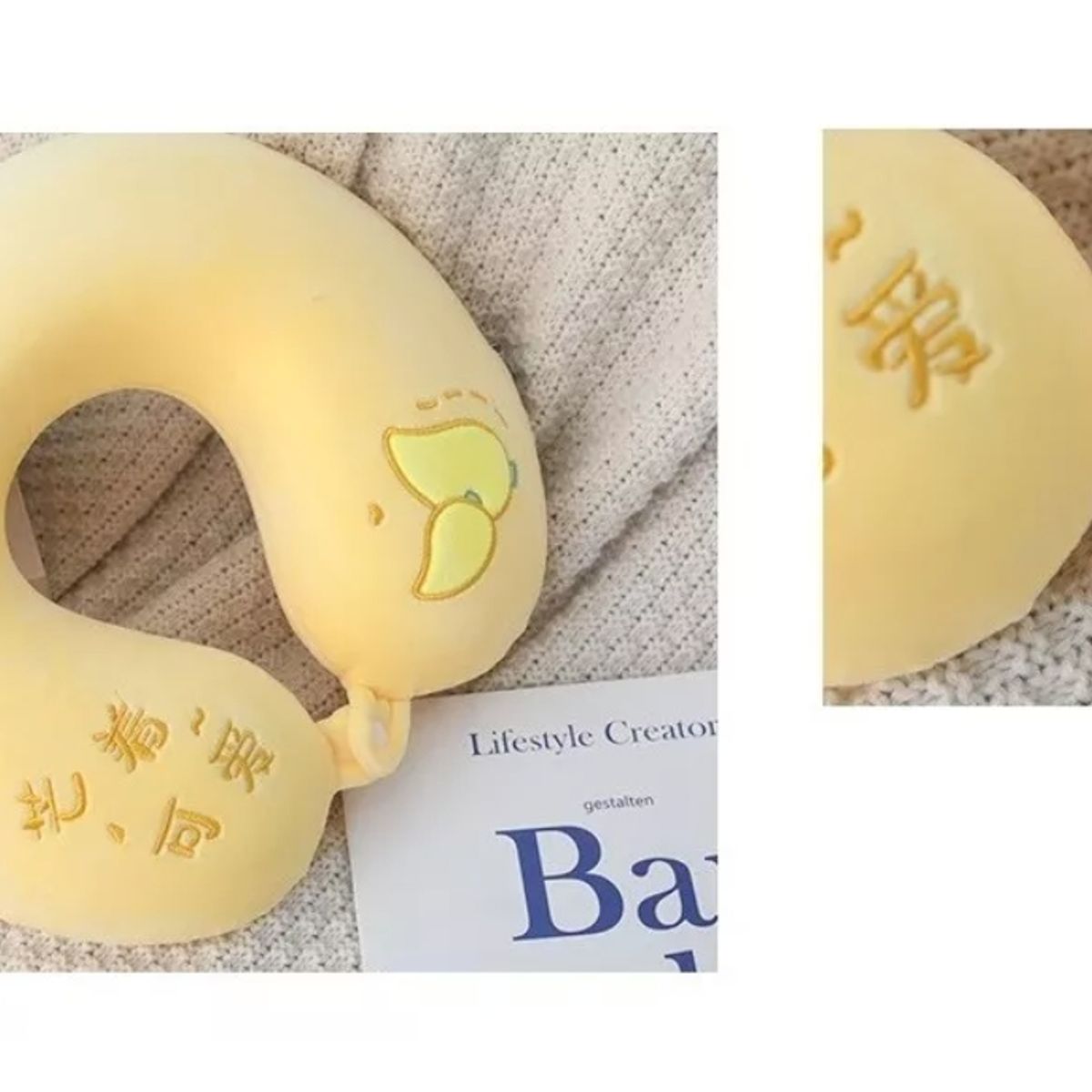 GENERICO - Almohada Cojín Cuello Cervical Viaje Auto Hogar Avión-ilahui