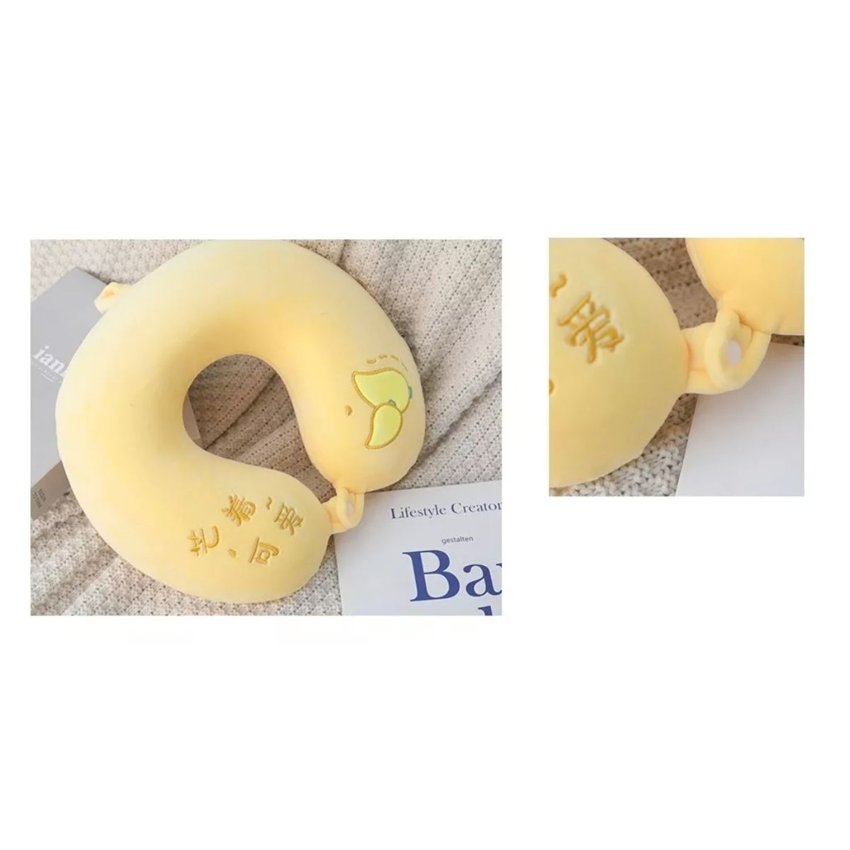 GENERICO - Almohada Cojín Cuello Cervical Viaje Auto Hogar Avión-ilahui