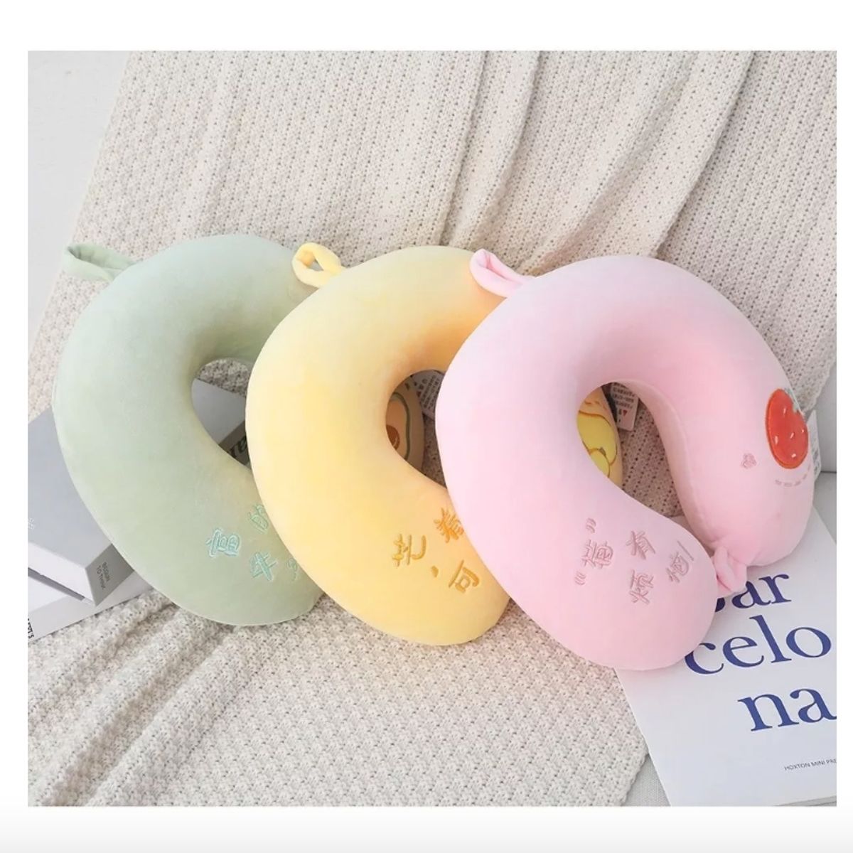 GENERICO - Almohada Cojín Cuello Cervical Viaje Auto Hogar Avión-ilahui