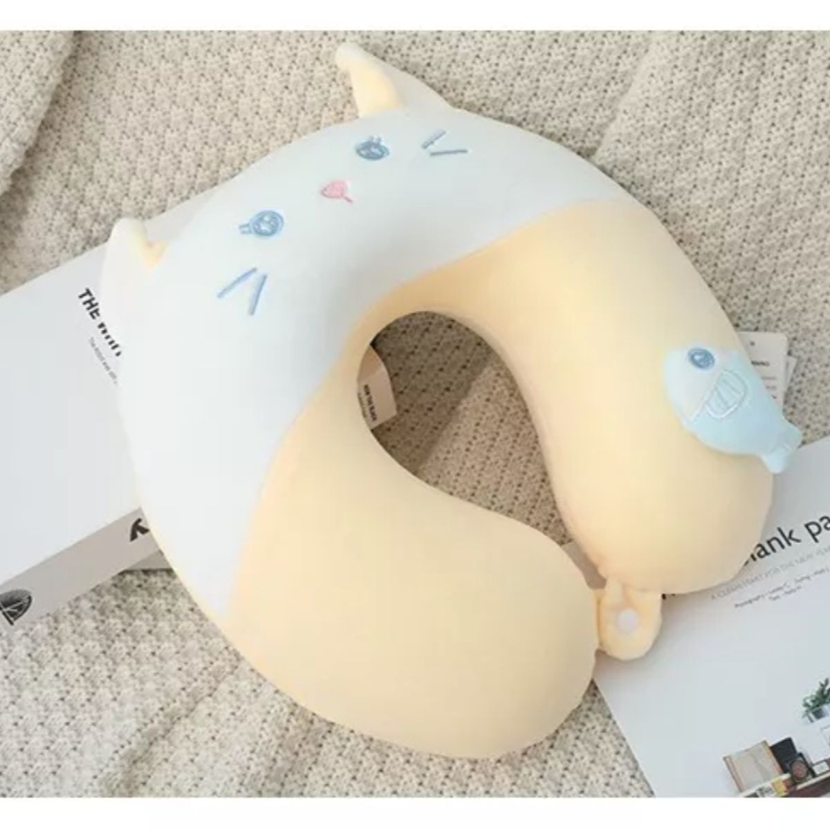 GENERICO - Almohada Cojín Cuello Cervical Viaje Auto Hogar Avión-ilahui