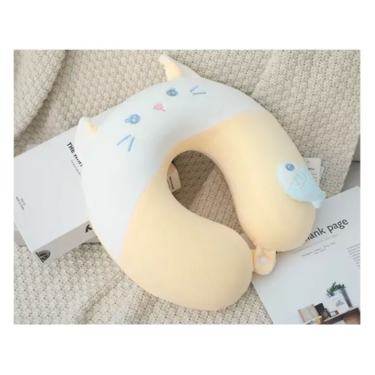 GENERICO - Almohada Cojín Cuello Cervical Viaje Auto Hogar Avión-ilahui