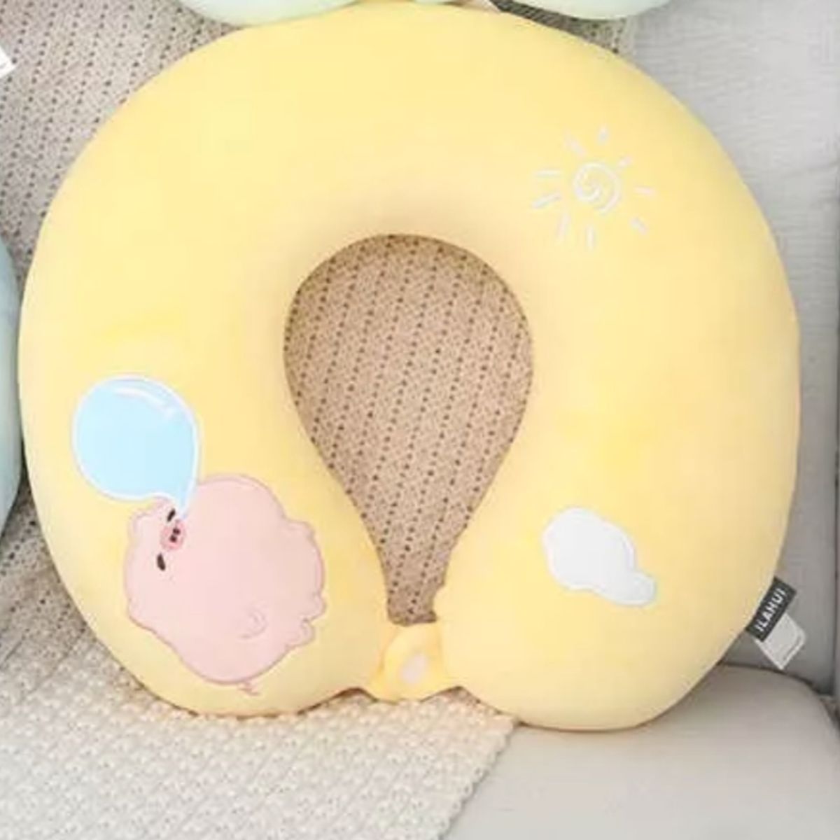 GENERICO - Almohada Cojín Cuello Cervical Viaje Auto Hogar Avión-ilahui