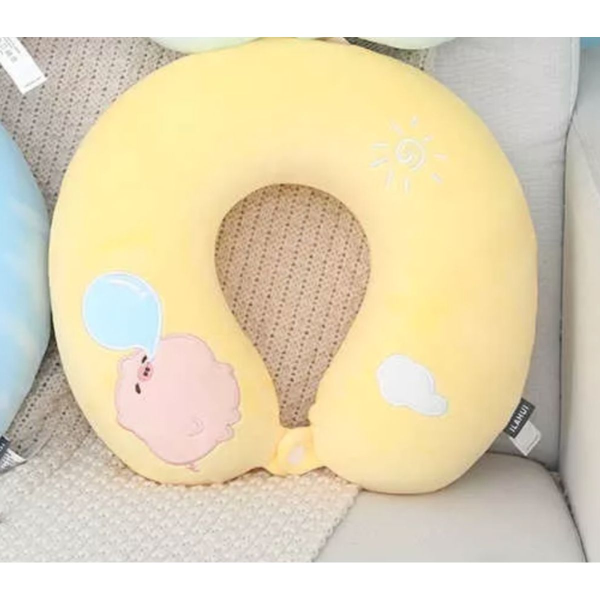 GENERICO - Almohada Cojín Cuello Cervical Viaje Auto Hogar Avión-ilahui