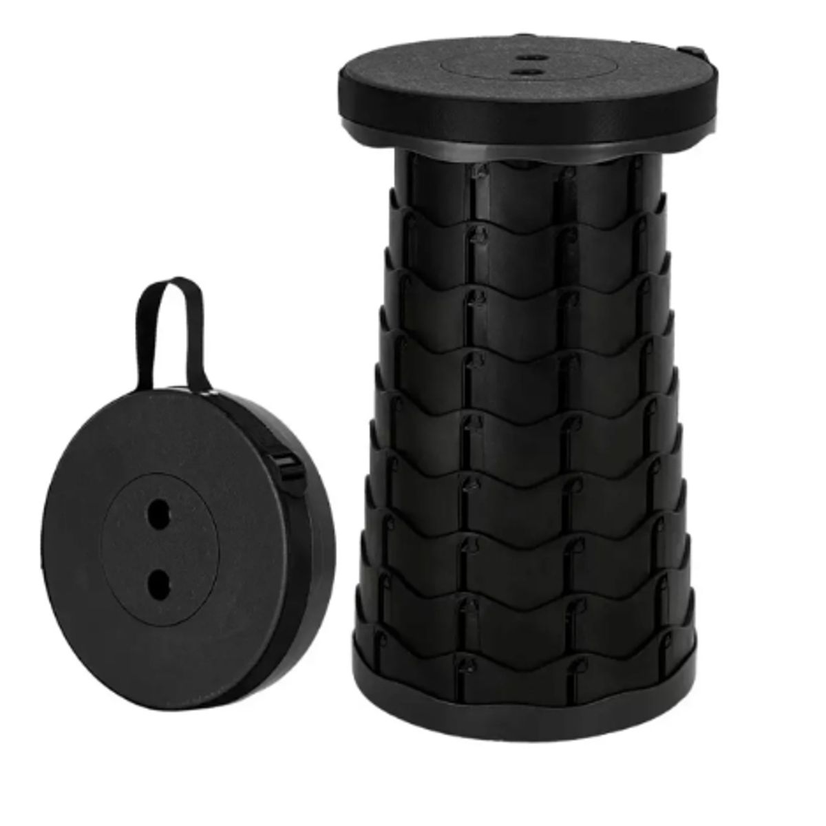 GENERICO - Taburete Plegable Telescópico Portátil Altura Ajustable