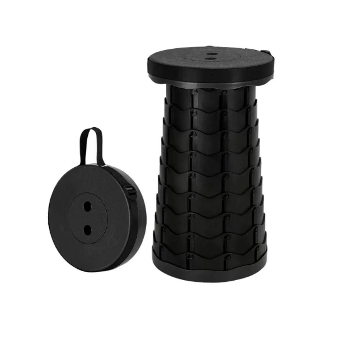 GENERICO - Taburete Plegable Telescópico Portátil Altura Ajustable