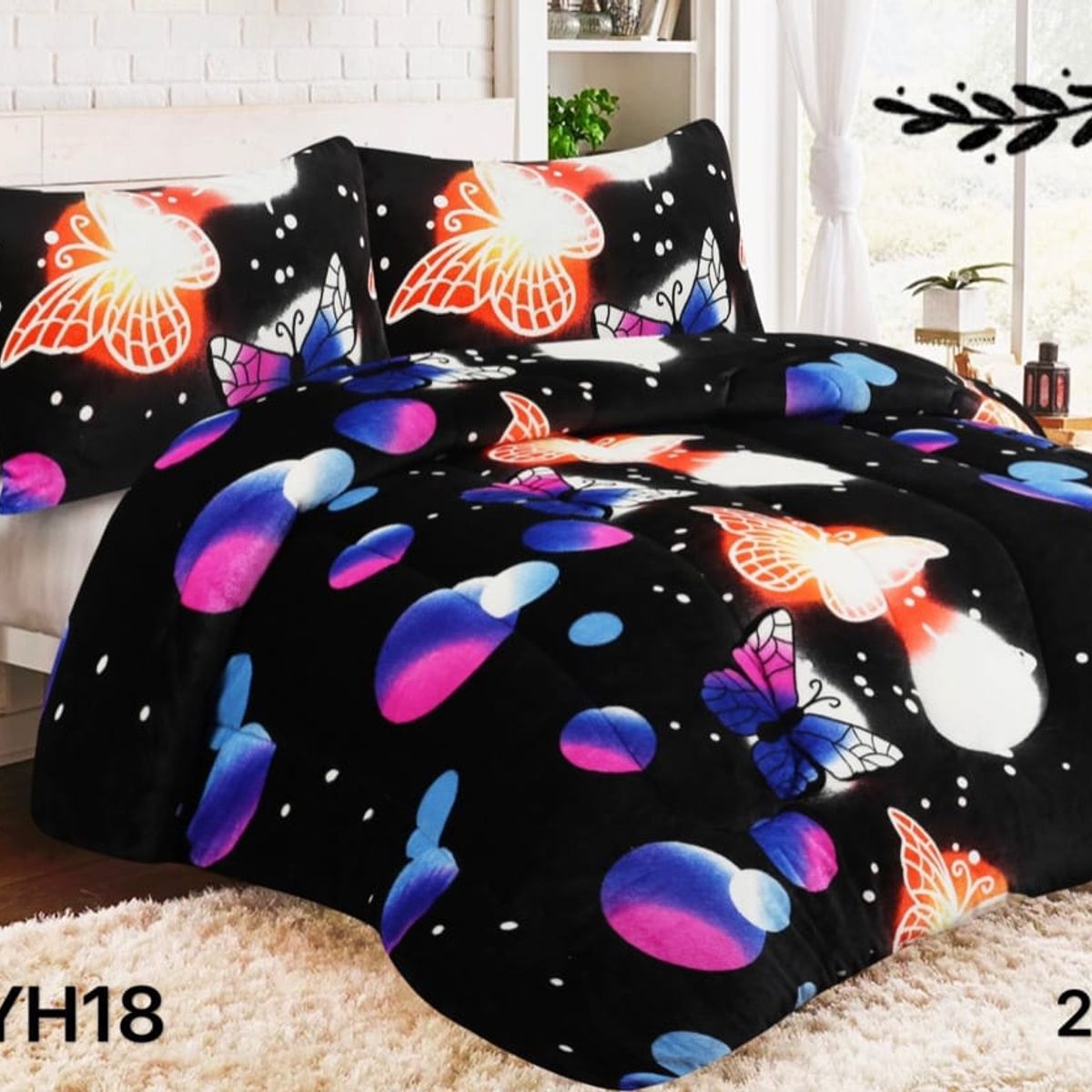 GENERICO - Cobertor  invierno plush con chiporro 1.5p