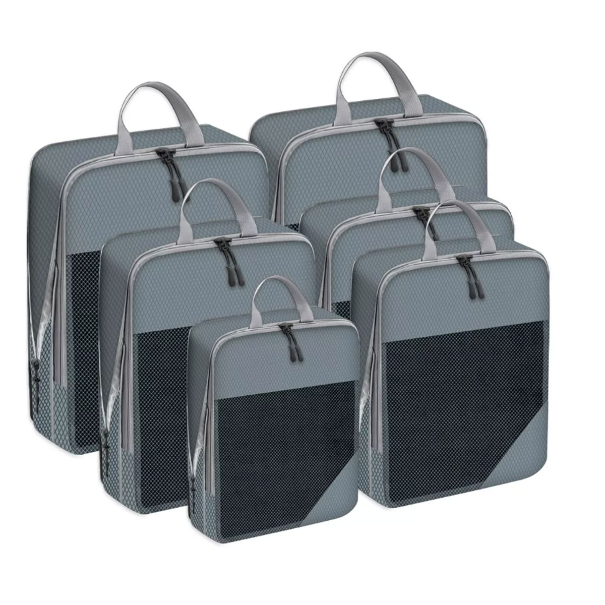 GENERICO - Set 8 Bolsas Organizadoras De Compresión Para Maleta