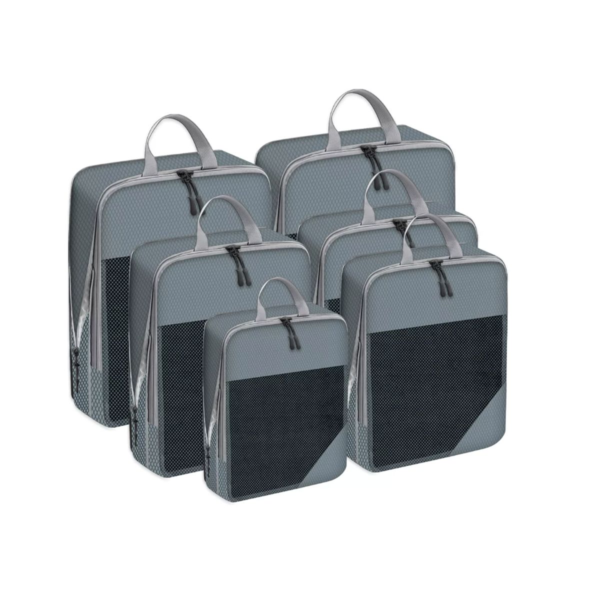GENERICO - Set 8 Bolsas Organizadoras De Compresión Para Maleta