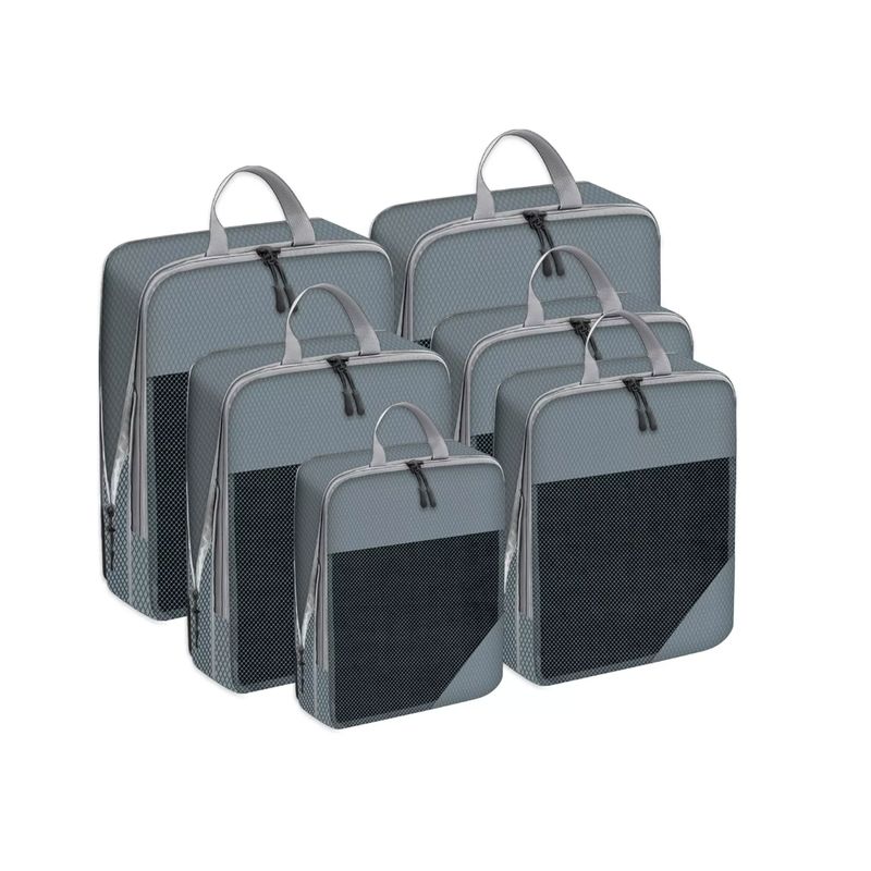 GENERICO - Set 8 Bolsas Organizadoras De Compresión Para Maleta