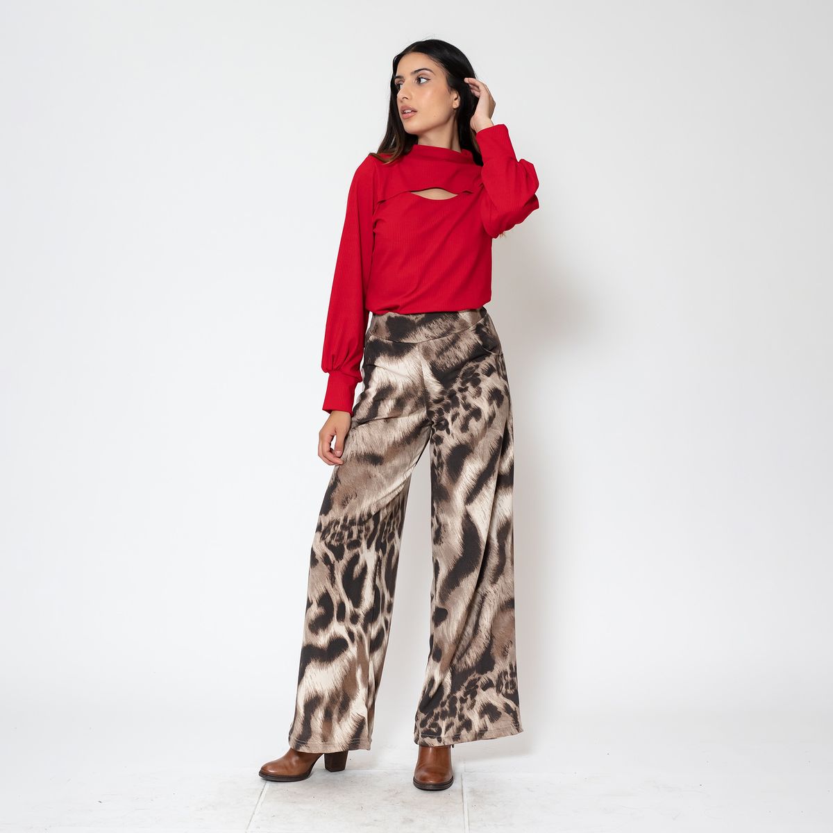 NATALIA SEGUEL - Polera Irene Rojo Natalia Seguel