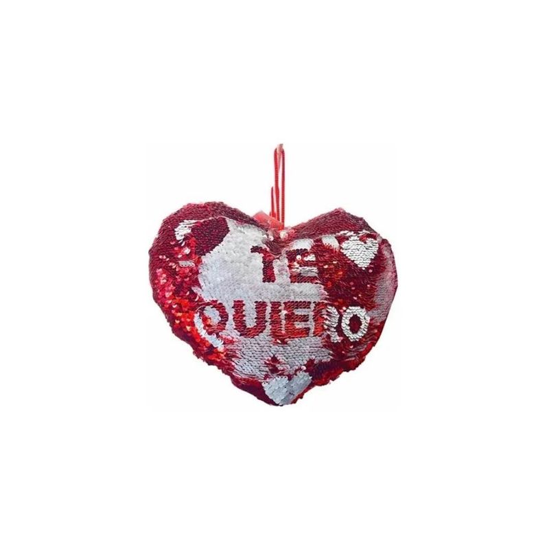 GENERICO - Cojín Corazón Regalo San Valentin 30cm Te Quiero Regalos