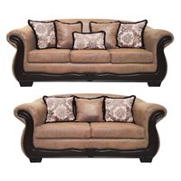 Living Con Resorte Estructural Búfalo 7 Cuerpos 4+3 Envejecido