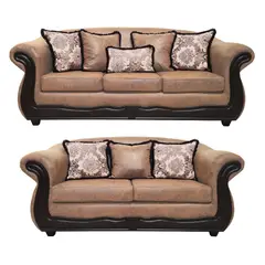AMERICA DECORA - Living 4-3 Grand Búfalo Envejecido Café Teja