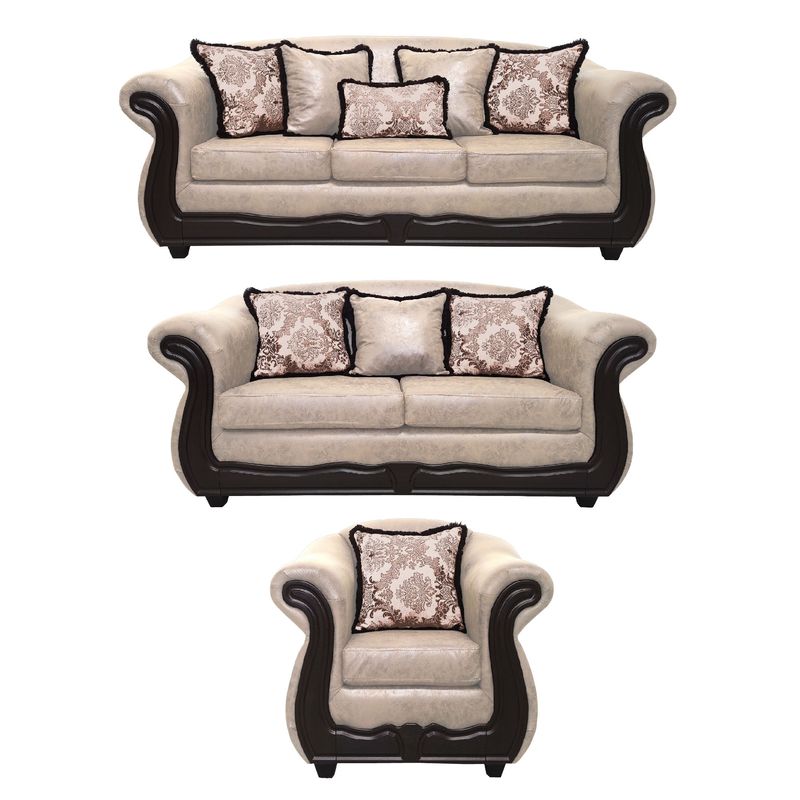 AMERICA DECORA - Living 4-3-1 Grand Búfalo Envejecido Beige