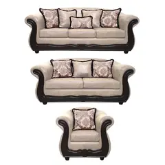 AMERICA DECORA - Living 4-3-1 Grand Búfalo Envejecido Beige