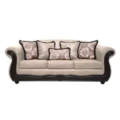 AMERICA DECORA - Sofá 4 personas Grand Búfalo Envejecido Beige