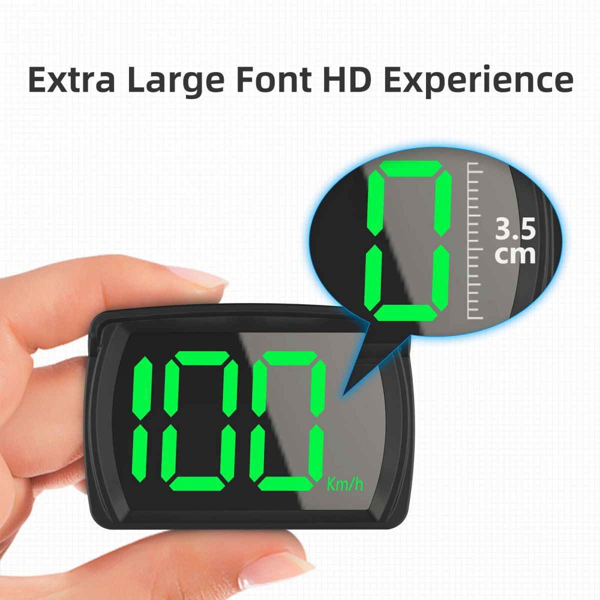 KUANGYE - Medidor Velocidad Velocímetro Digital Usb Kmh Mide Por Gps