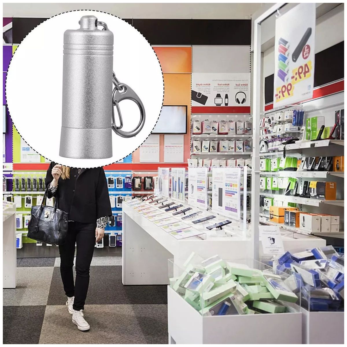 KUANGYE - Imán Llave Magnética Seguridad Para Sensor De Gancho