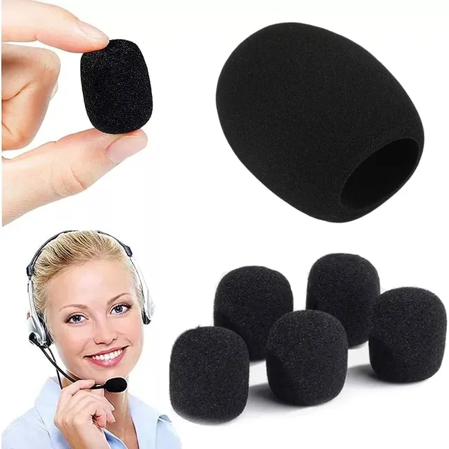 KUANGYE - 5 Esponjas Protectora Para Microfono Clip Solapa Levalier