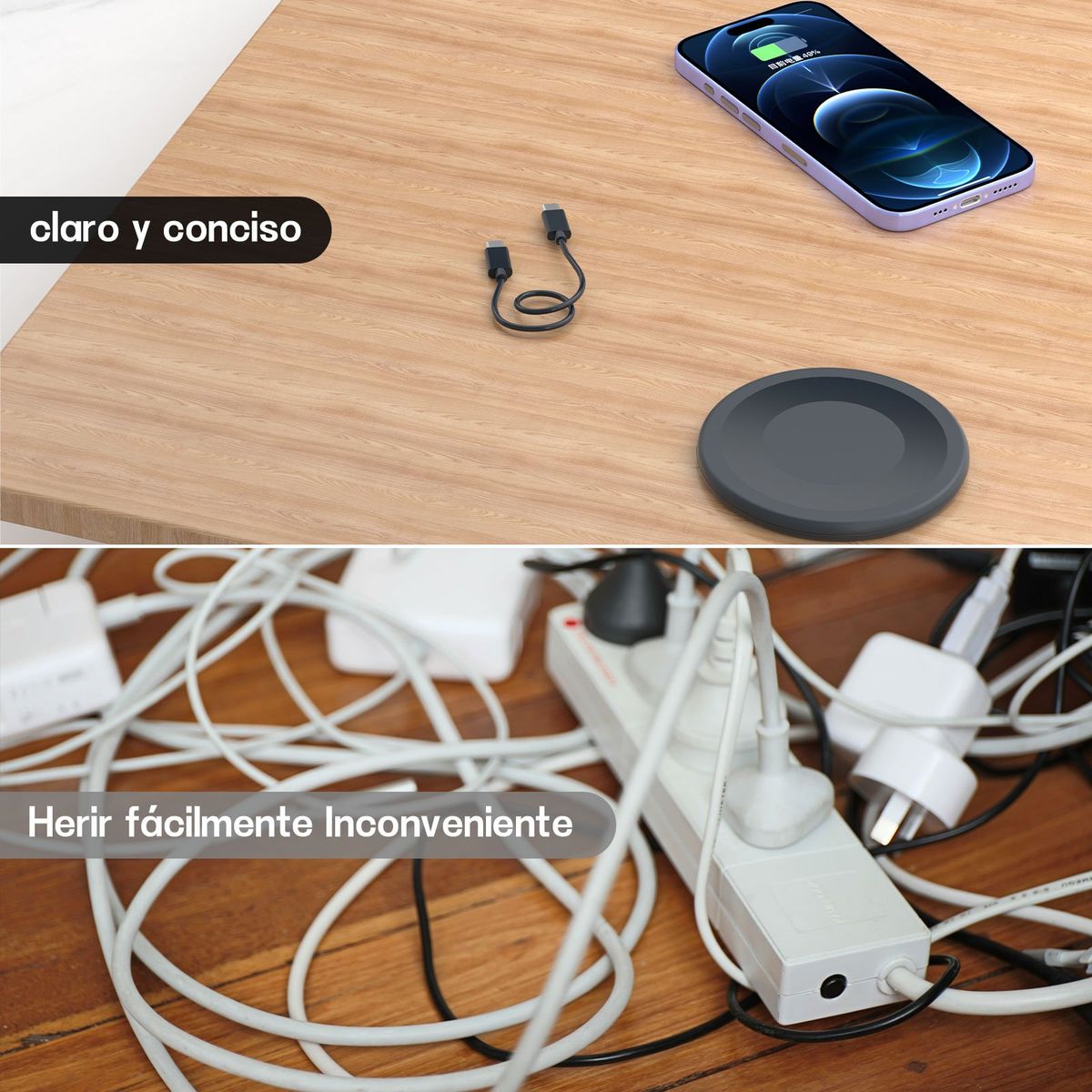 AIZO - Azul 5 En 1 Micro Usb Tipo C Magnético Plegable