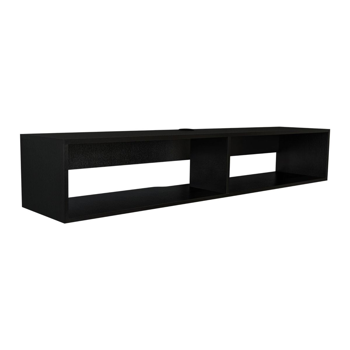 FMFURNITURE - Rack TV 70" Con 2 Repisas Fm-025N Negro