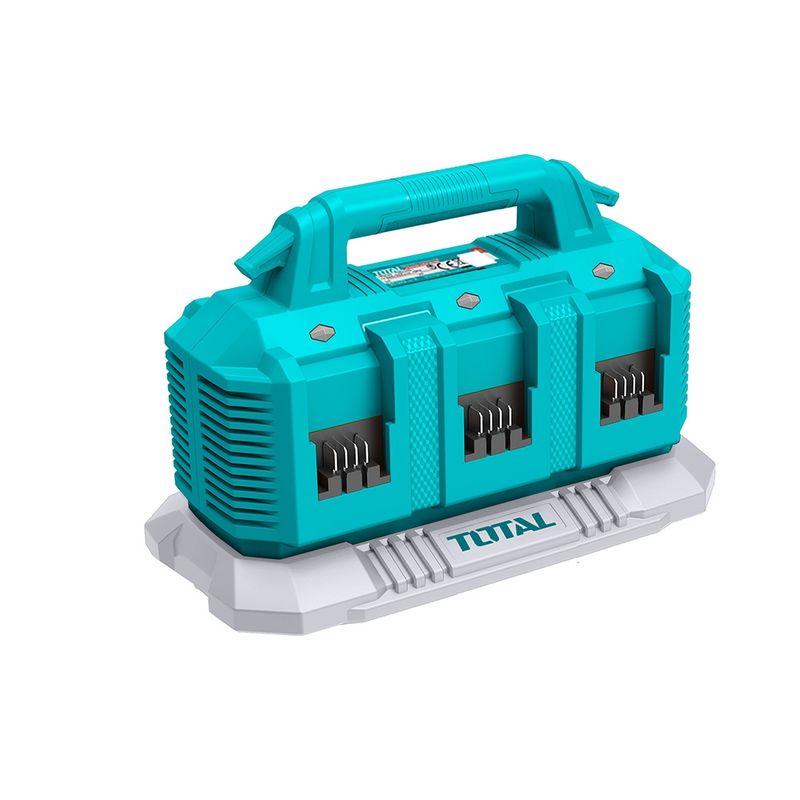 TOTAL TOOLS - Cargador de Batería Inteligente 6 Puertos 20v 4ah TOTAL
