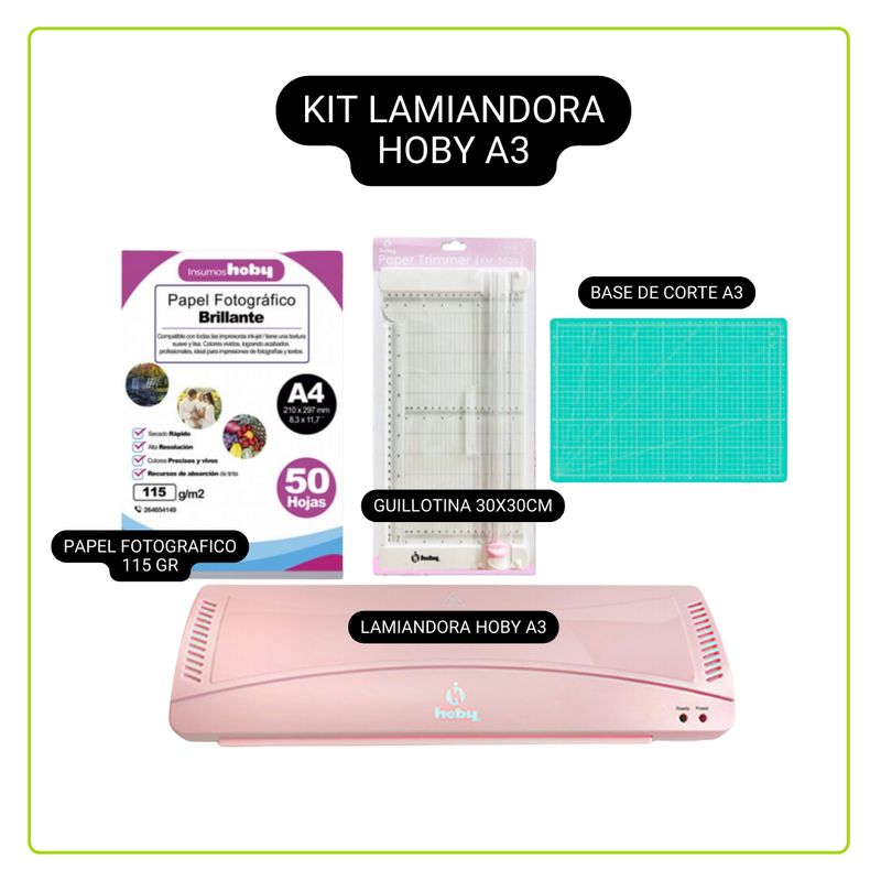 GENERICO - Kit Laminadora Hoby A3 OB65