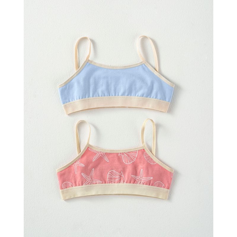 LEONISA - Top niña pack x 2 65292X2 Azul / Estrellas