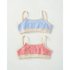 LEONISA - Top niña pack x 2 65292X2 Azul / Estrellas