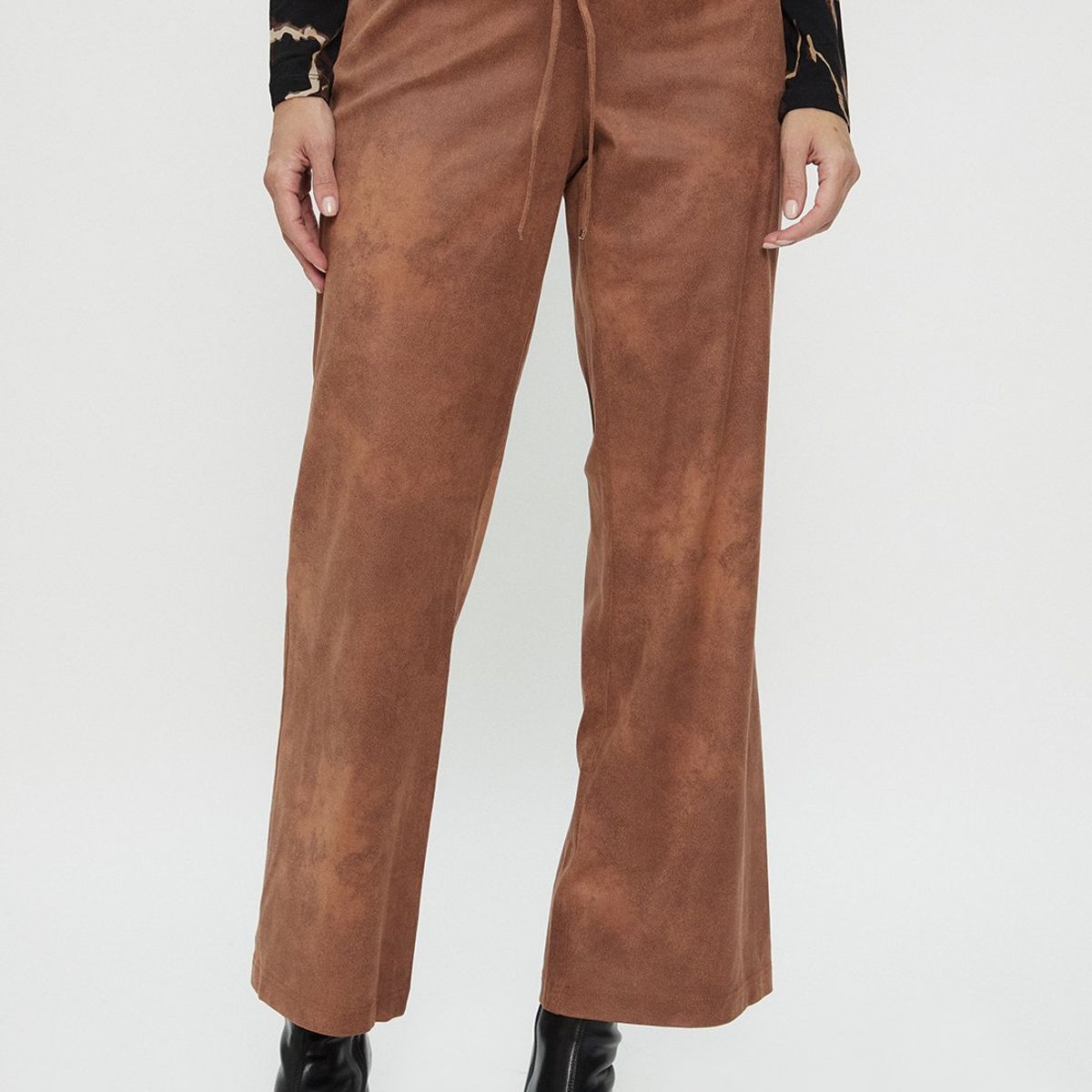 MA GRIFFE - Pantalon Café Mujer Magriffe