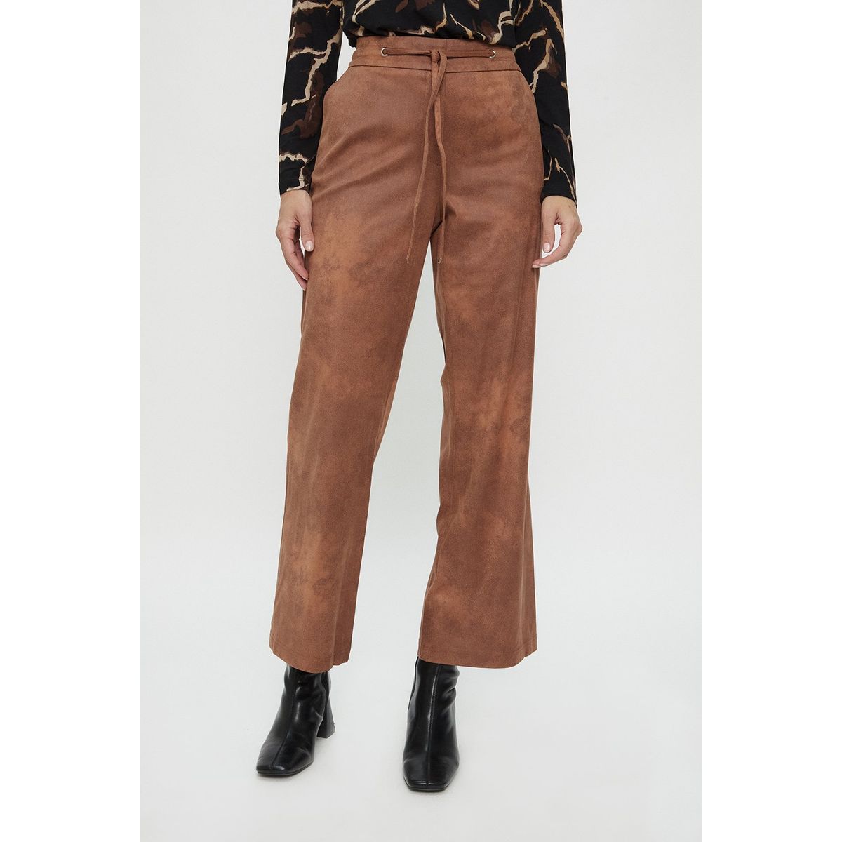 MA GRIFFE - Pantalon Café Mujer Magriffe