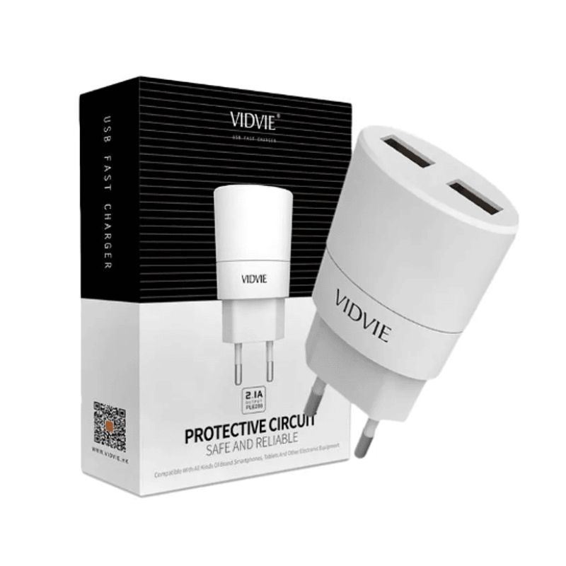 GENERICO - Cargador pared USB  Doble Vidvie