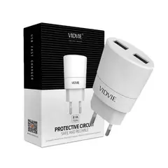 GENERICO - Cargador pared USB Doble Vidvie