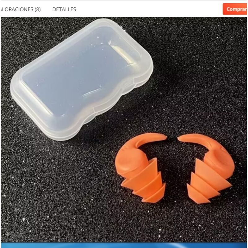 GENERICO - Tapones de silicona reutilizables lavables para bloqueo de ruido en dormir vuelo estudiar o trabajo